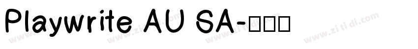 Playwrite AU SA字体转换